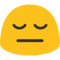 Pensive Face emoji on Google
